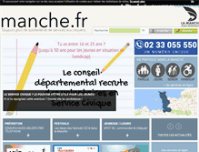 Tablet Screenshot of manche.fr